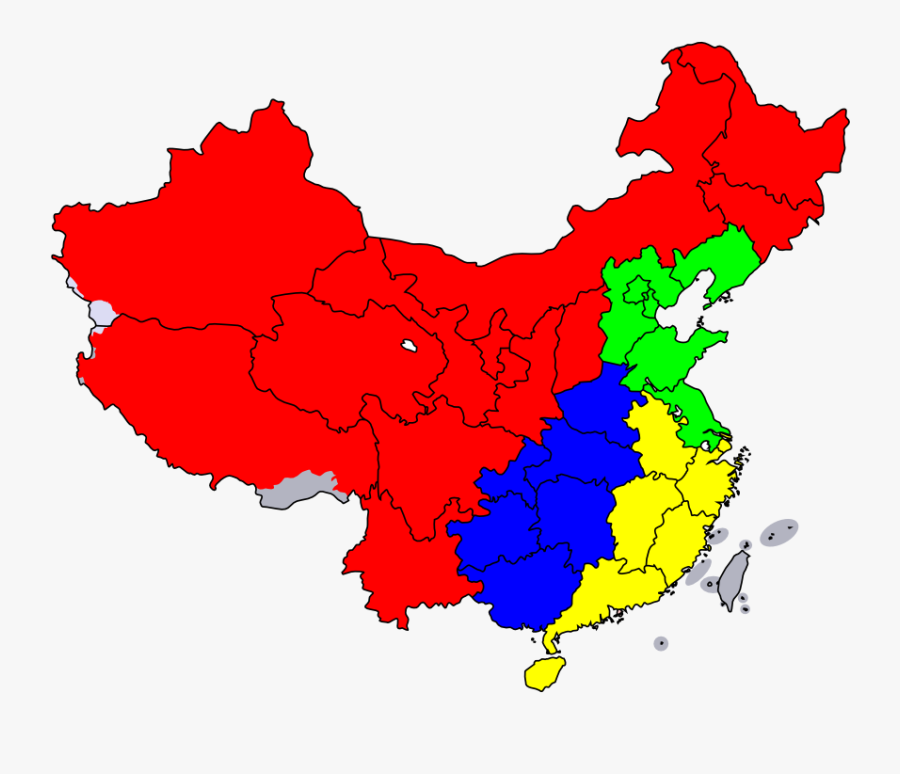 Autonomous Regions Of China Map, Transparent Clipart