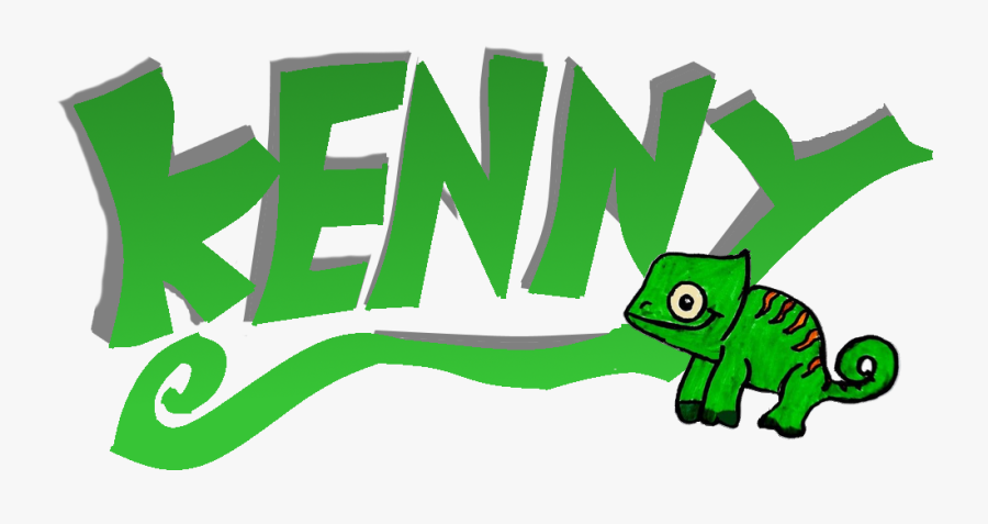 Kenny The Chameleon - Cartoon, Transparent Clipart
