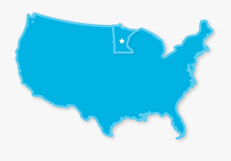 United States Outline Color, Hd Png Download , Png - Springdale Ar On Map, Transparent Clipart