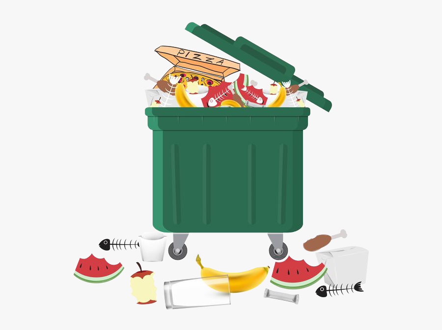 Bote De Basura Sucio Y Lleno, Transparent Clipart