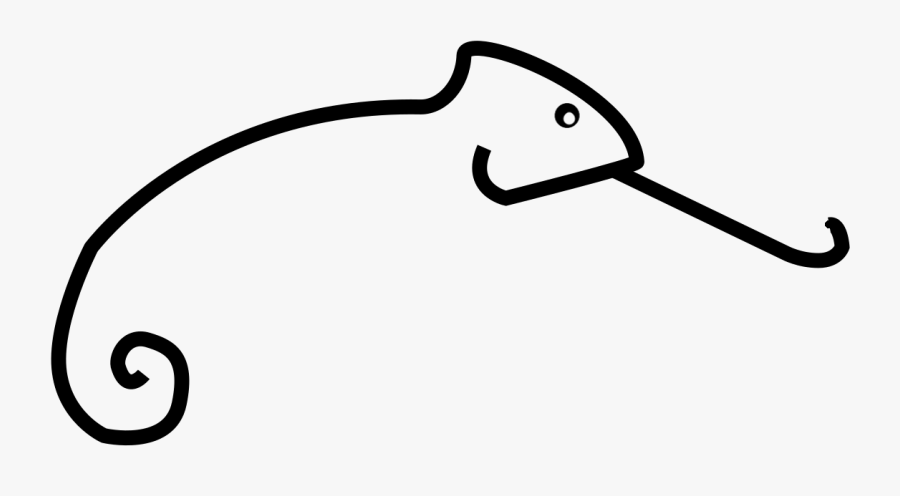Artistic Chameleon, Transparent Clipart