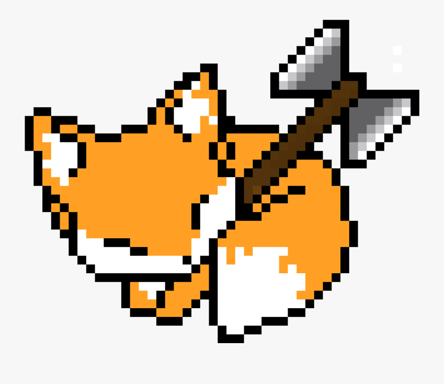 Cute Fox Pixel Art, Transparent Clipart