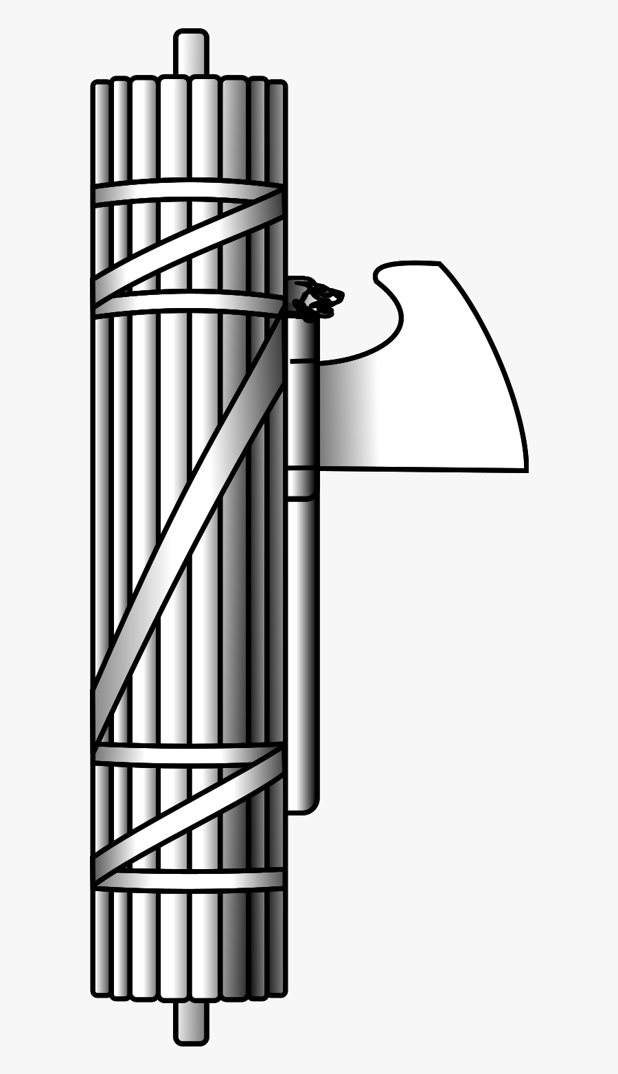 Fasces Fascist National Fascism Logo Axe Symbolism - Fascism Symbol, Transparent Clipart