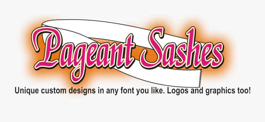 Custom Printed Pageant Sashes - Pageant Sashes Custom, Transparent Clipart