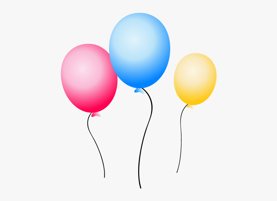 Clip Art Red Yellow Blue Balloons, Transparent Clipart