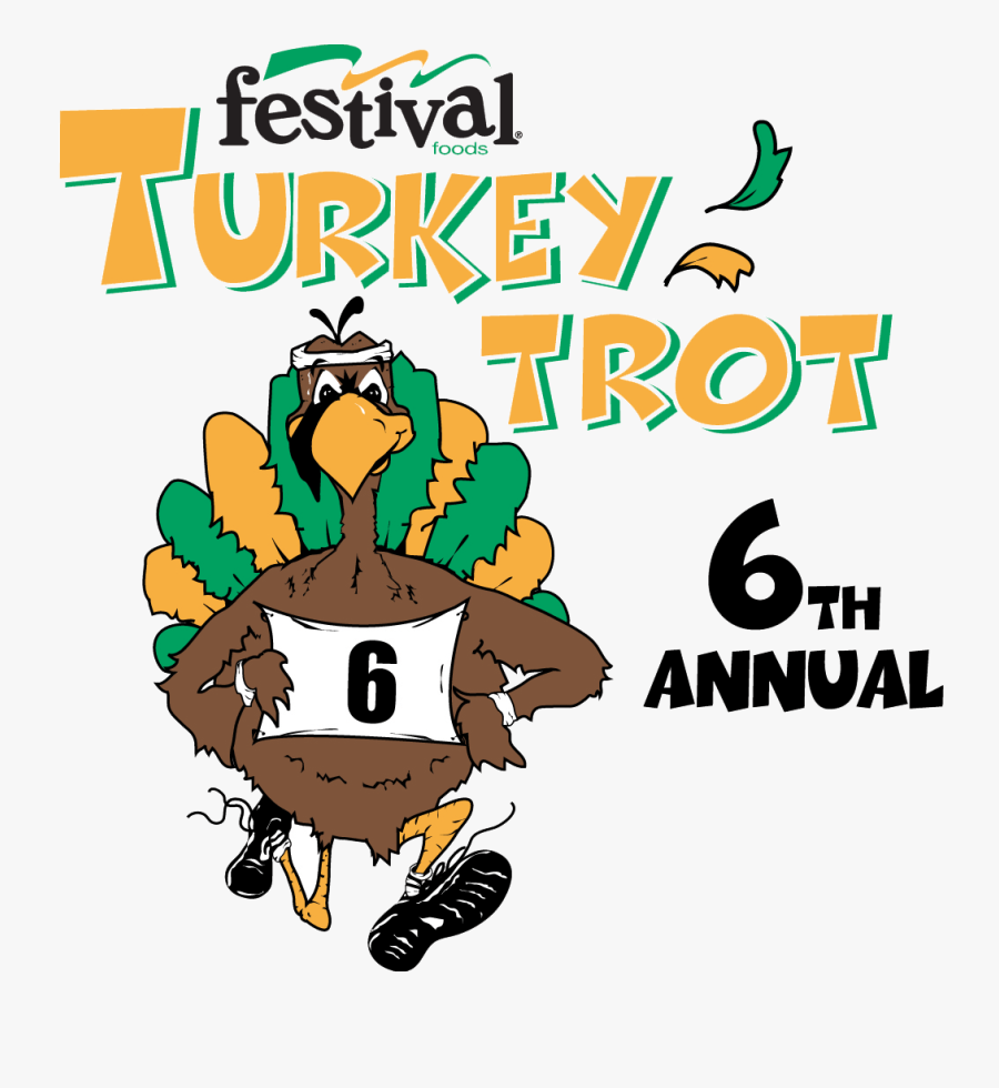 Running Turkey Trot - Festival Foods, Transparent Clipart