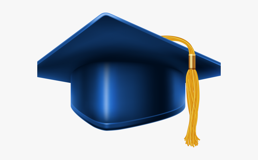 Graduation Cap Blue And Gold, Transparent Clipart