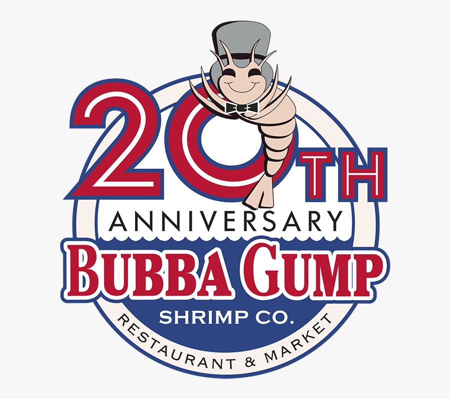20th Bgsc"
 Class="img Responsive True Size - Bubba Gump 20th Anniversary Logo, Transparent Clipart