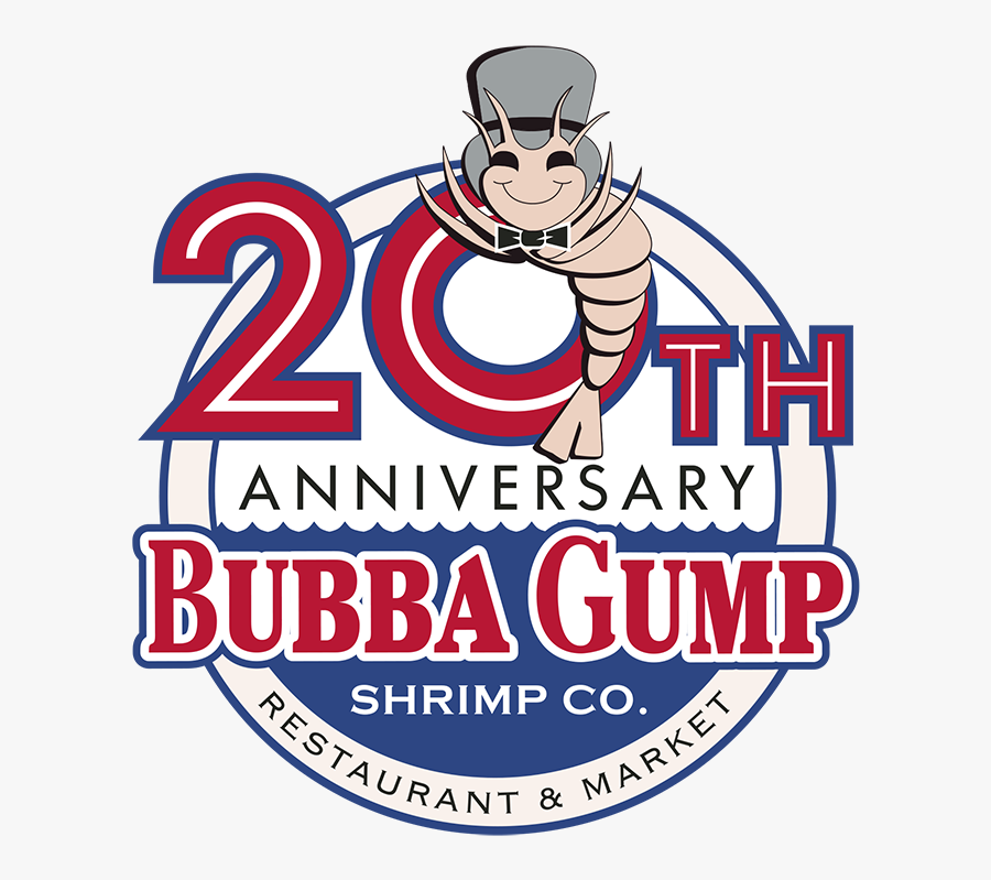 20th Bgsc"
 Class="img Responsive True Size - Bubba Gump 20th Anniversary Logo, Transparent Clipart