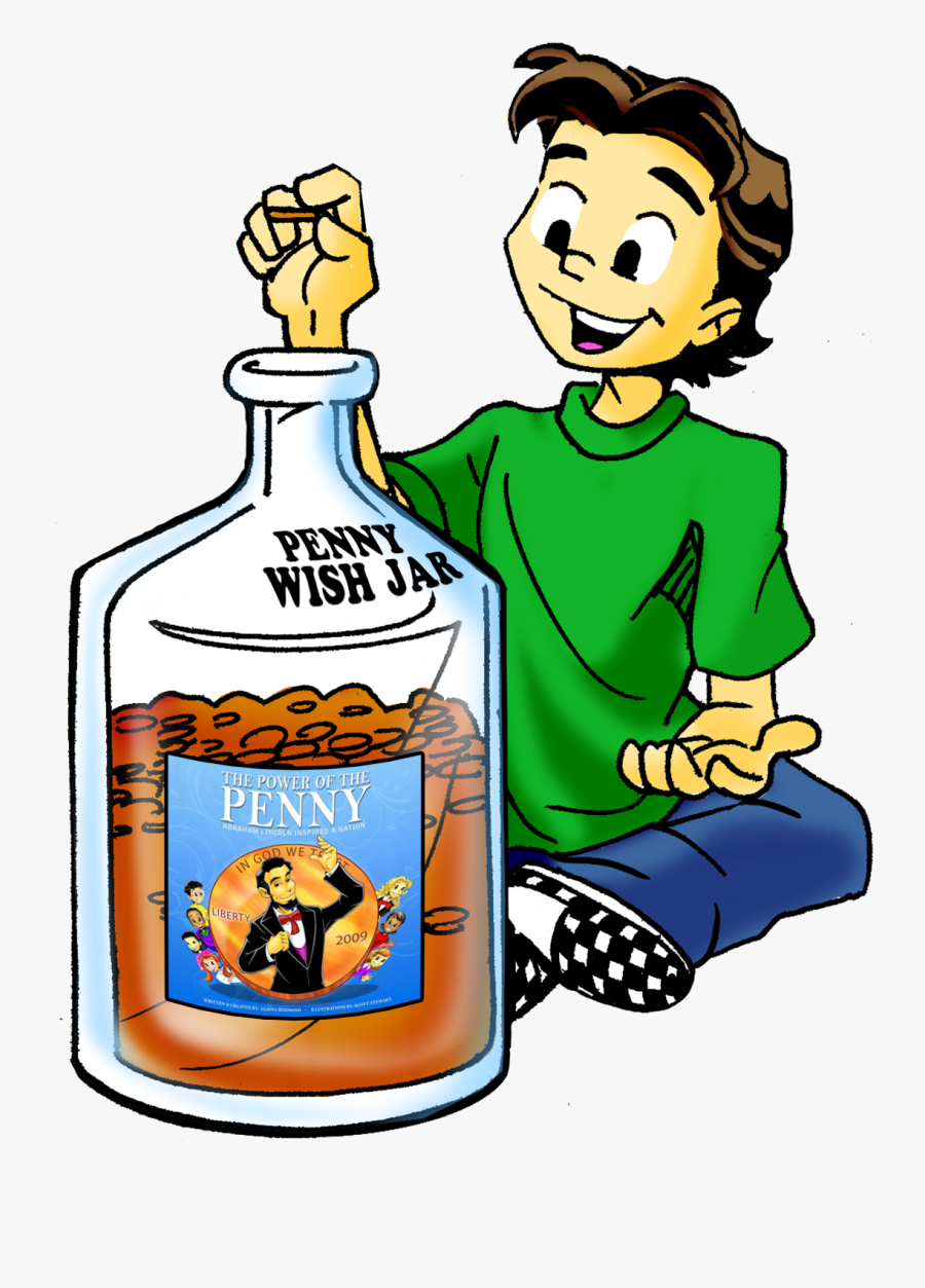 Penny Power - Penny Jar Clip Art, Transparent Clipart