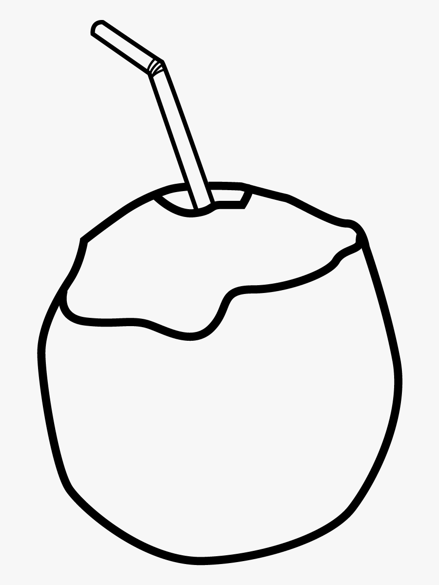 Clip Art Black And White King Coconut , Free Transparent Clipart