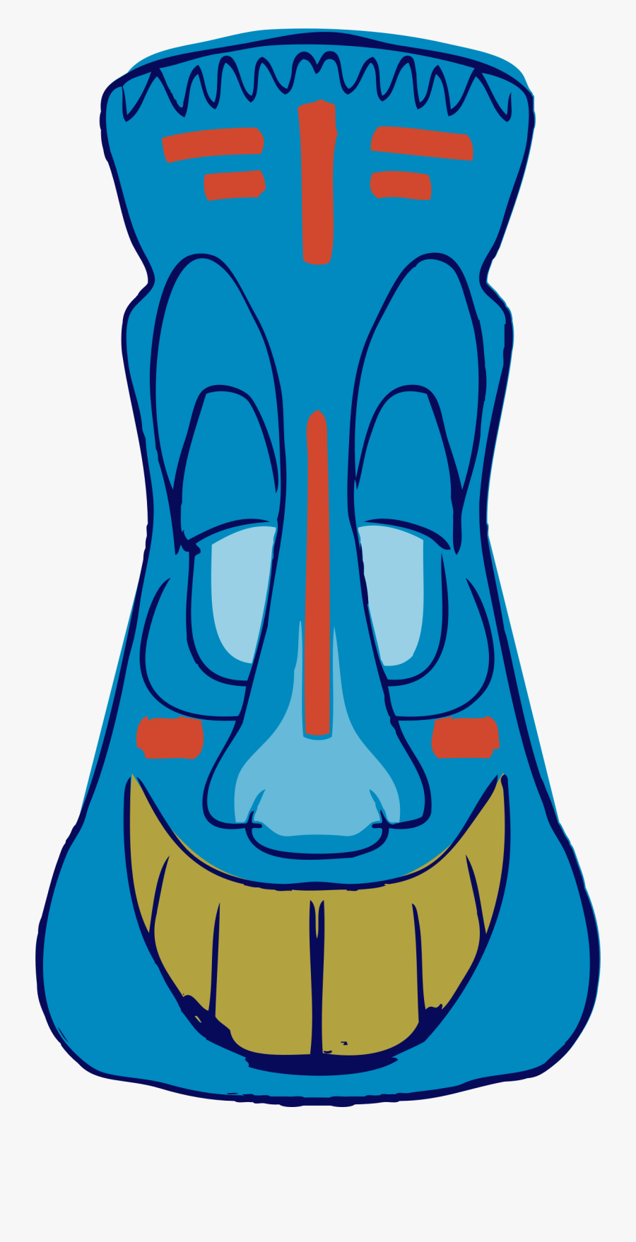 Blue Tiki - Hawaii, Transparent Clipart