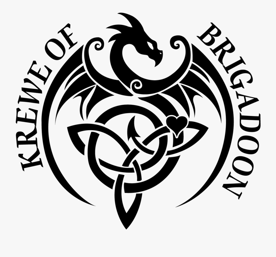 Tribal Celtic Dragon Tattoo, Transparent Clipart