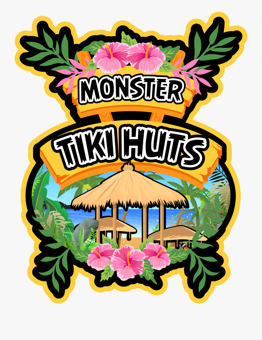 Tiki Hut Logos, Transparent Clipart