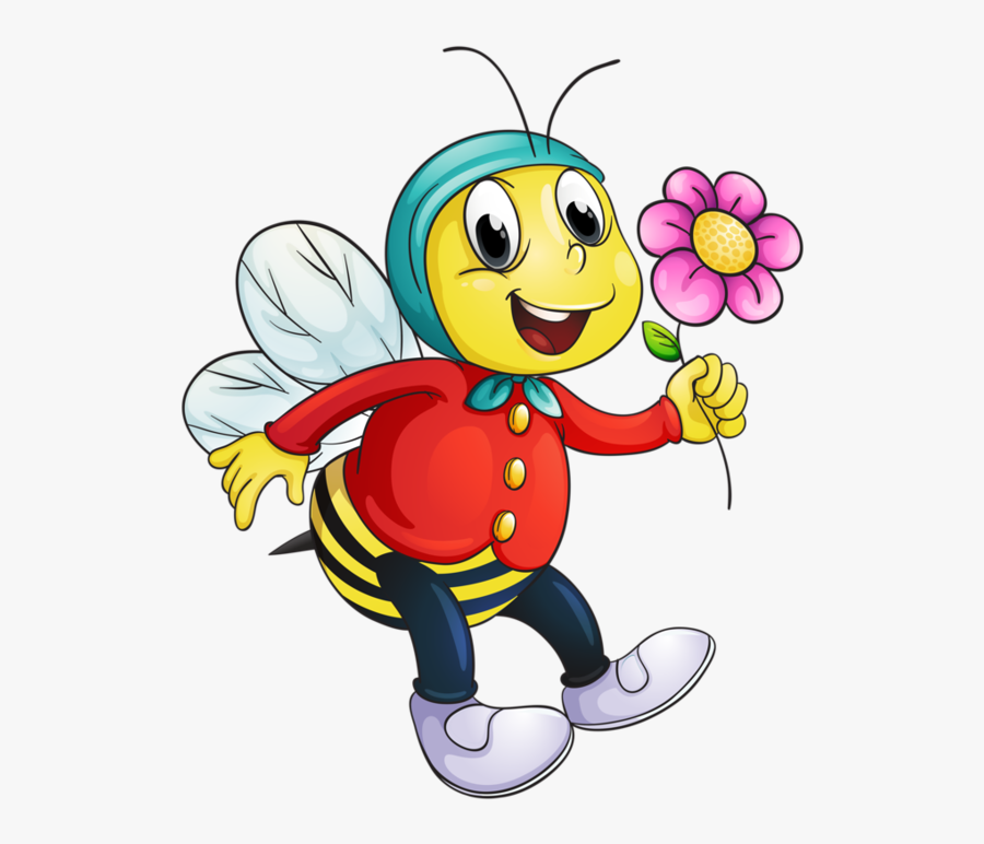 Bee Under The Tree, Transparent Clipart