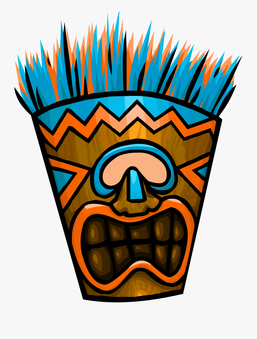 Club Penguin Rewritten Wiki - Transparent Tiki Mask Png, Transparent Clipart
