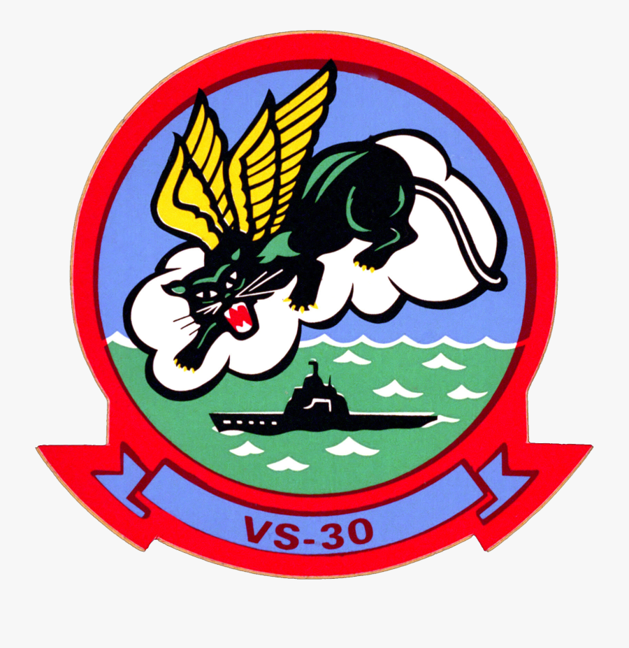 Anti-submarine Squadron 30 Insignia C1984 - Us Navy Submarine Insigna, Transparent Clipart