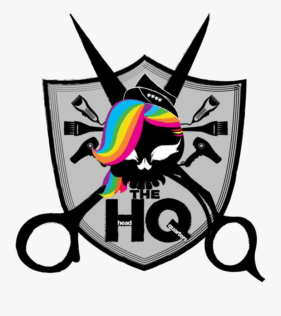 The Headquarters Salon Badge Logo, Transparent Clipart