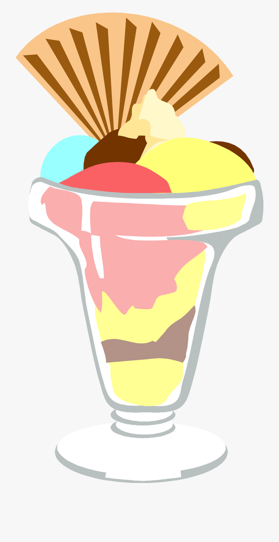 Free Clip Art Ice Cream Sundae Clipart - Ice Cream Sundae Illustration Png, Transparent Clipart