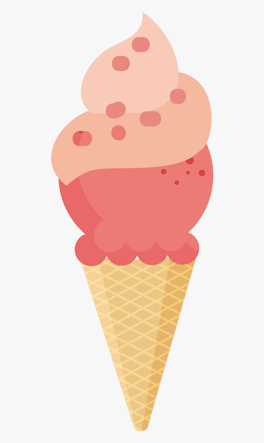 Ice Cream Cone, Transparent Clipart