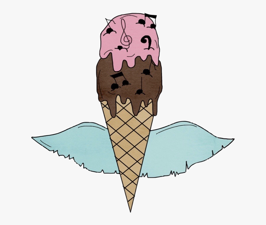 Season Drawing Ice Cream Transparent Png Clipart Free - Ice Cream With Wings Cartoon, Transparent Clipart