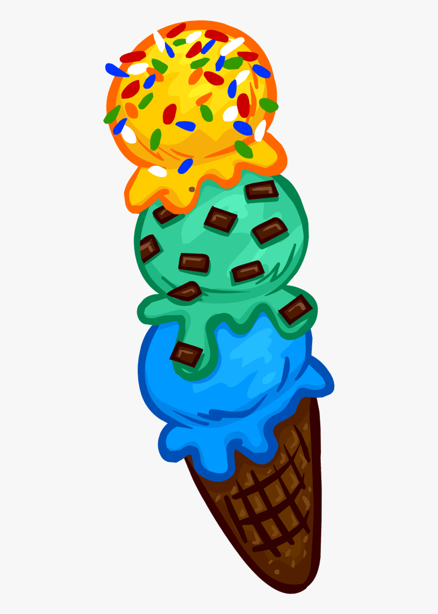 Carnival Clipart Ice Cream - Ice Cream Cone Club Penguin, Transparent Clipart