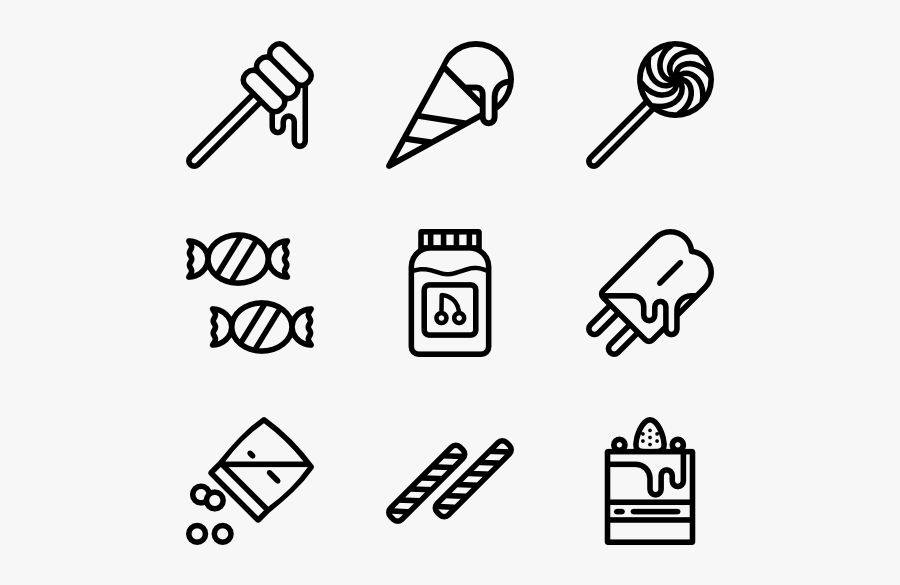Sweet And Candies - Candies Icon, Transparent Clipart