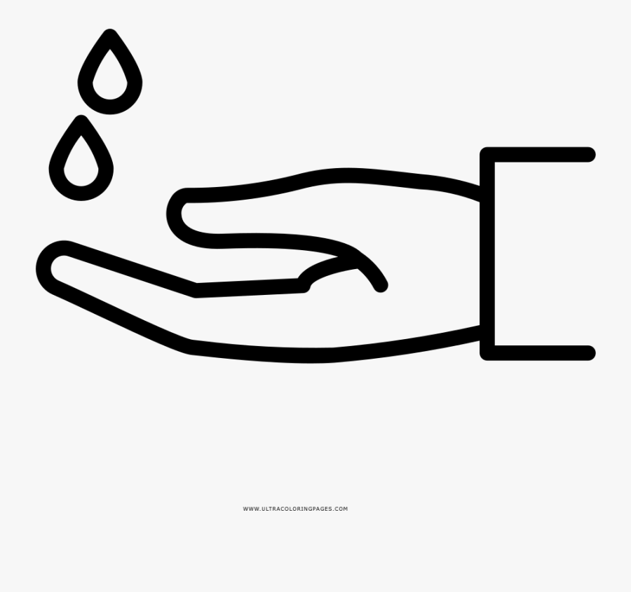Washing Hands Coloring Page - Charity Clipart Black And White, Transparent Clipart