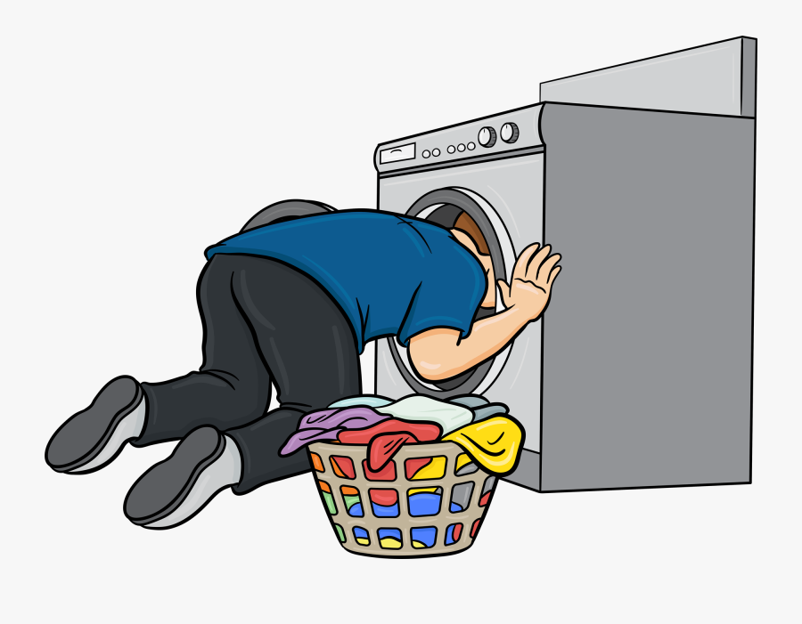 Man Doing Laundry Cartoon, free clipart download, png, clipart , clip art, ...