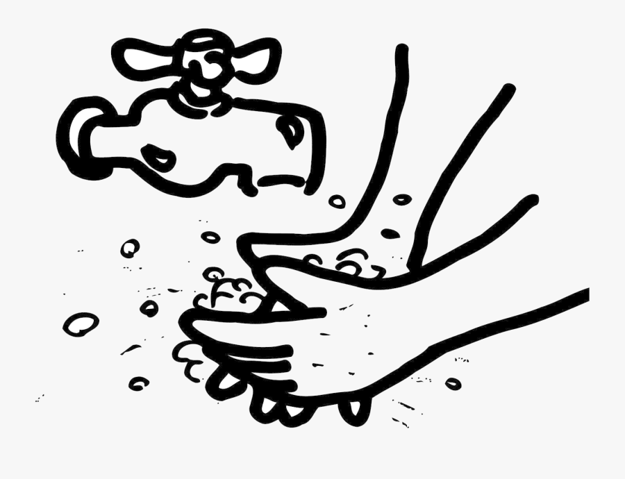 Washing Hands Clipart Transparent Png - Wash Hands Clipart Black And White, Transparent Clipart