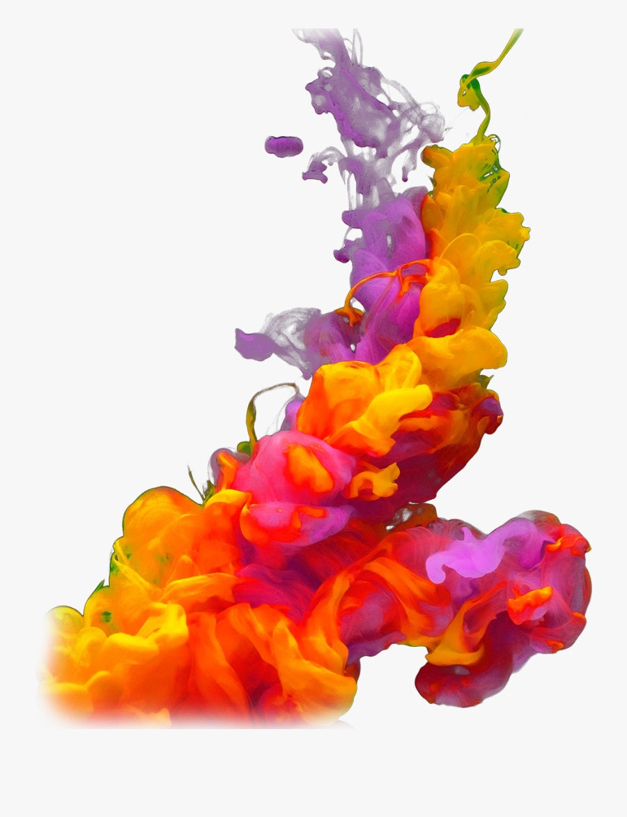 Transparent Colorful Smoke Background, Transparent Clipart