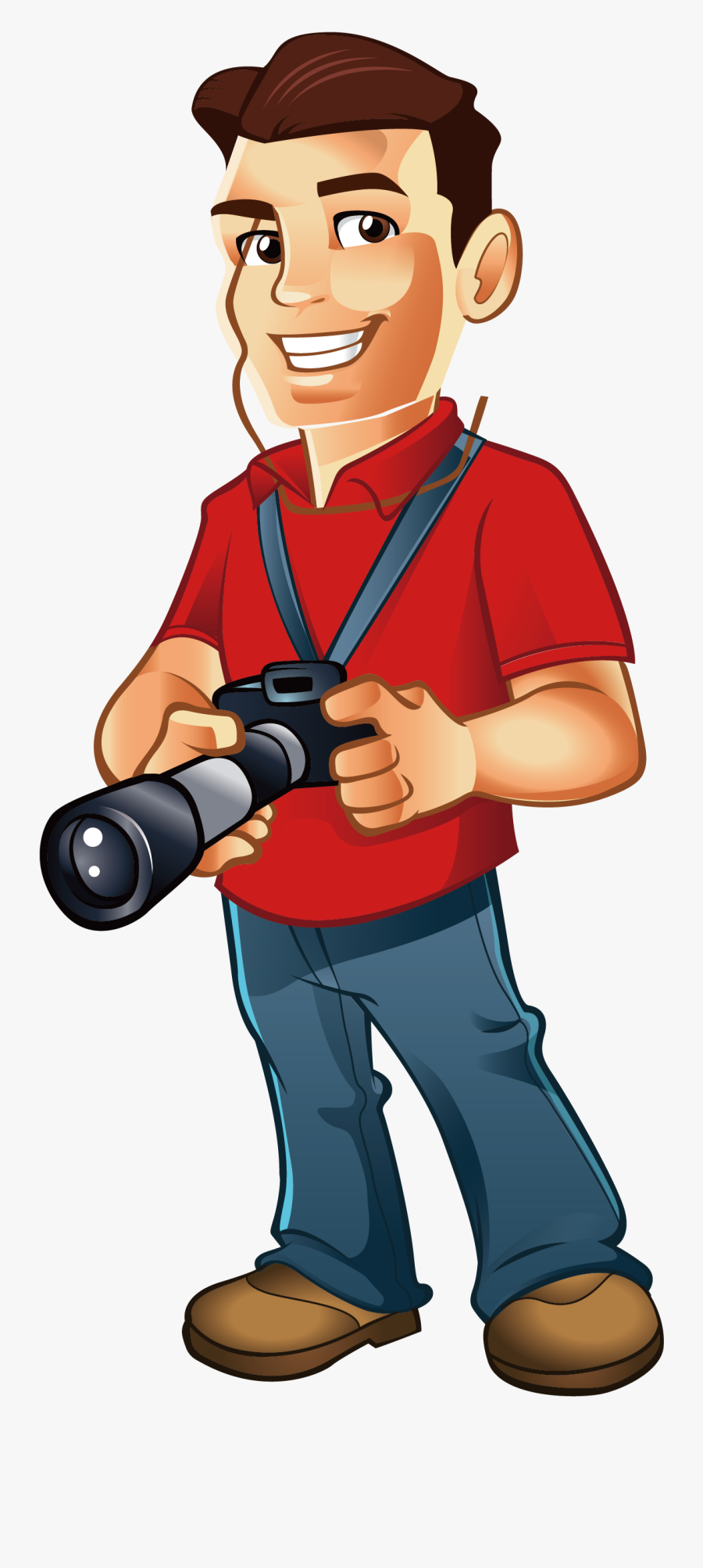 Photography Clipart Male Photographer - Photographer Cartoon Png, Transparent Clipart