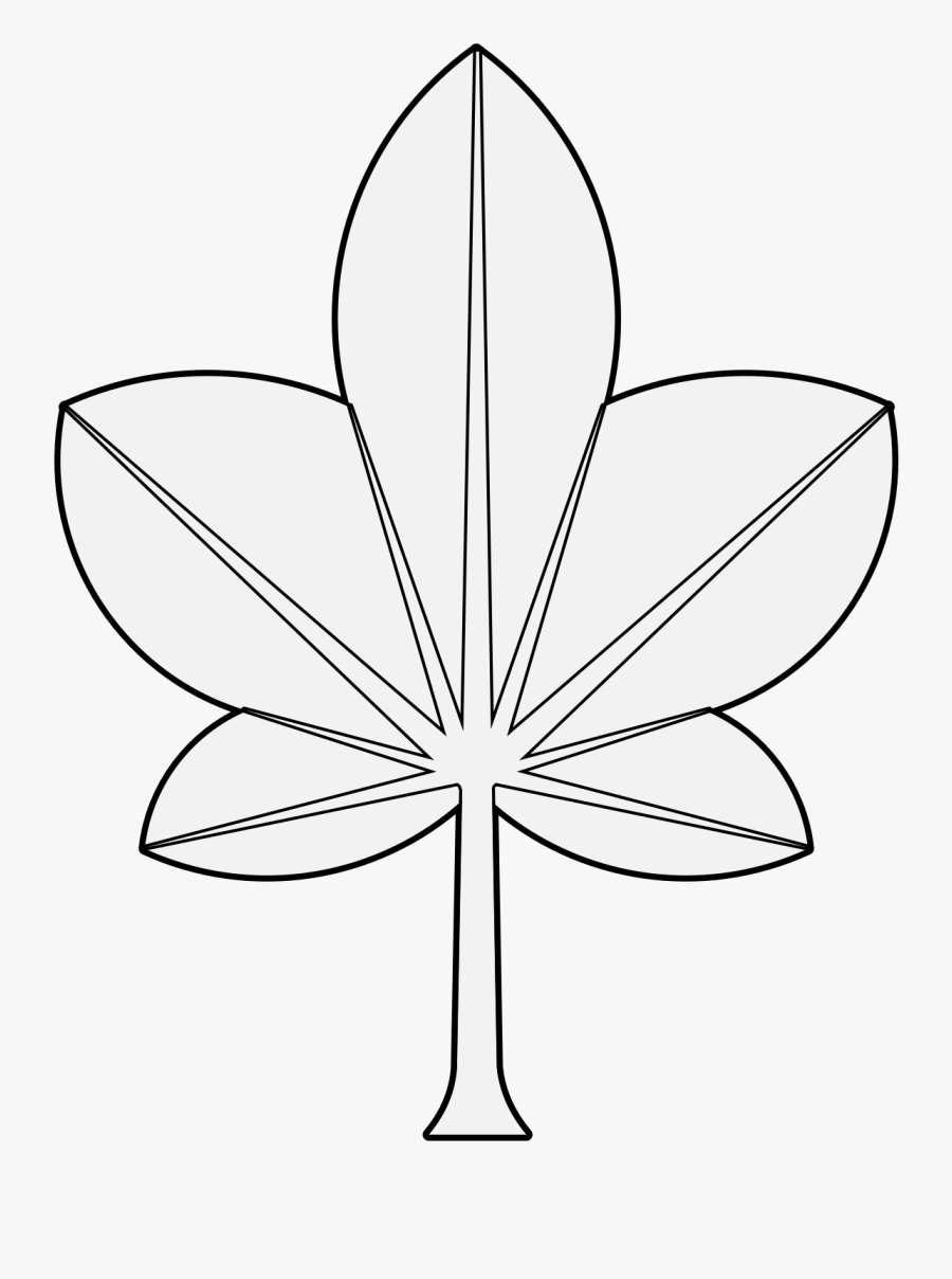 Leaf,black And White,monochrome Art,style - Flower, Transparent Clipart