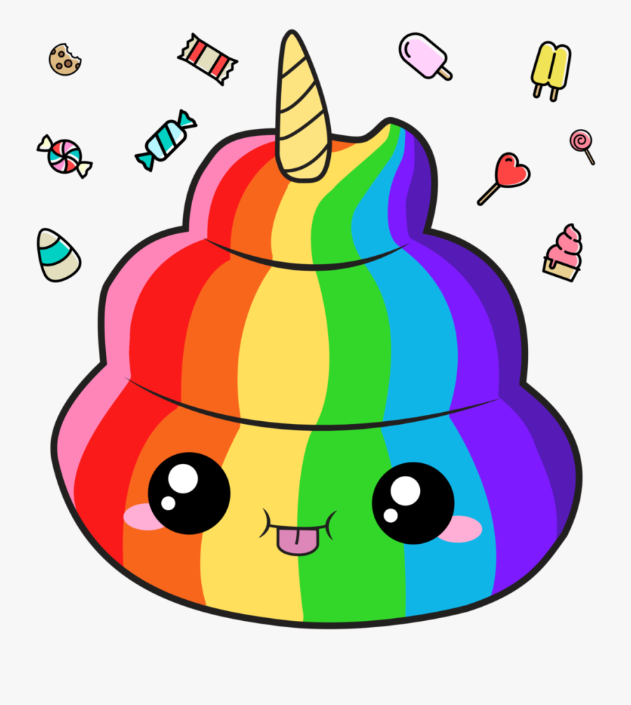 Rainbow Unicorn Poop Gif , Transparent Cartoons - Emoji Poop Unicorn, Transparent Clipart