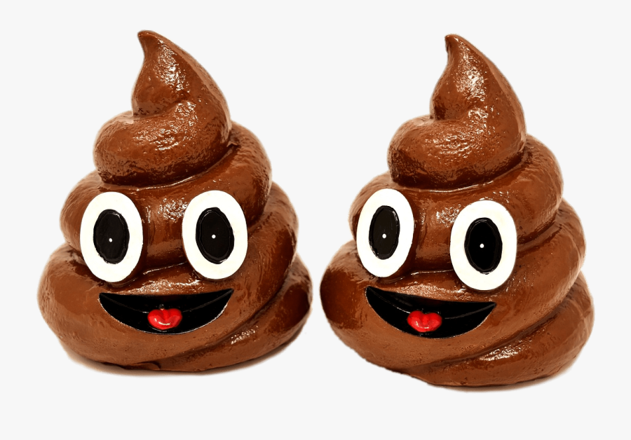 Poop Duo Clip Arts - Transparent Poo Emoji, Transparent Clipart