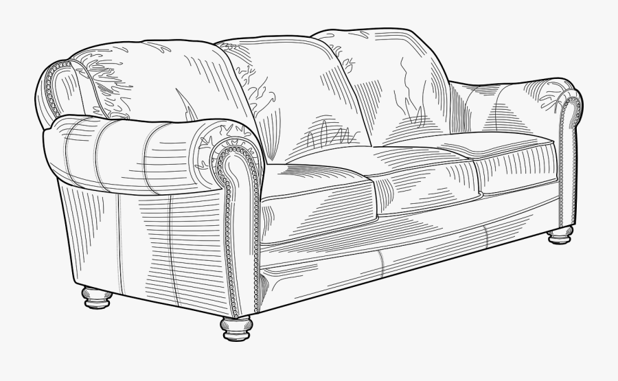 Couch - Sofa Set Clip Art, Transparent Clipart