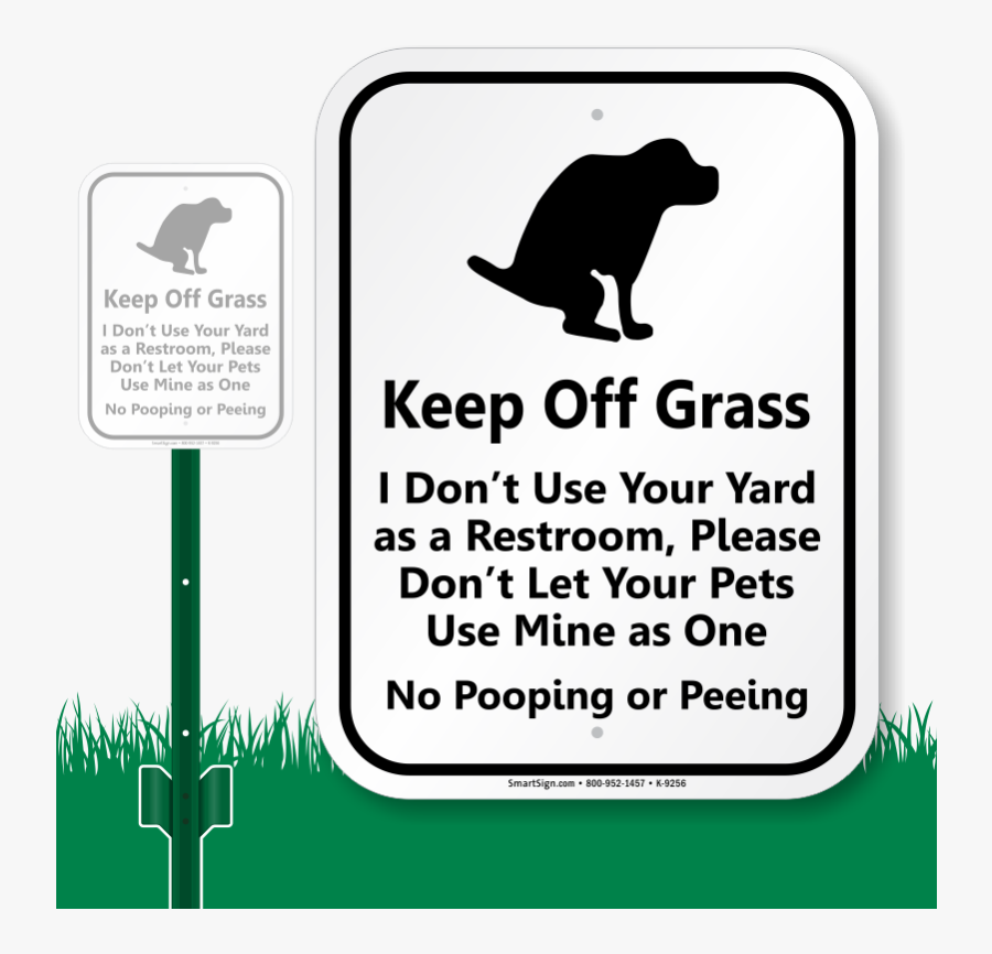 Dog Poop Clipart Free - Dog Pooping In Yard Sign, Transparent Clipart