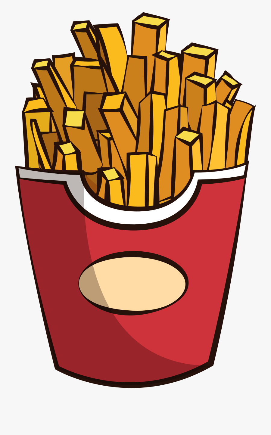 Potato French Fries Fast Food Png And Vector Image - French Fries Png Vector, Transparent Clipart
