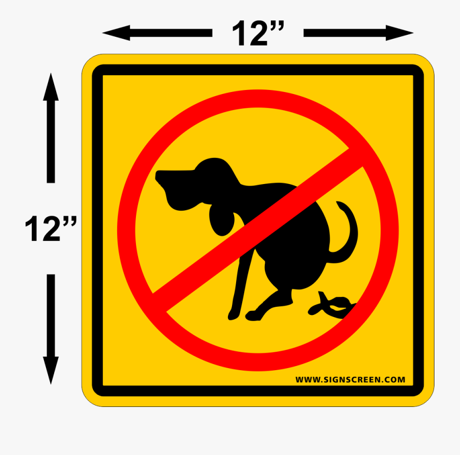 No Dog Poop Clipart Free - Signs X, Transparent Clipart