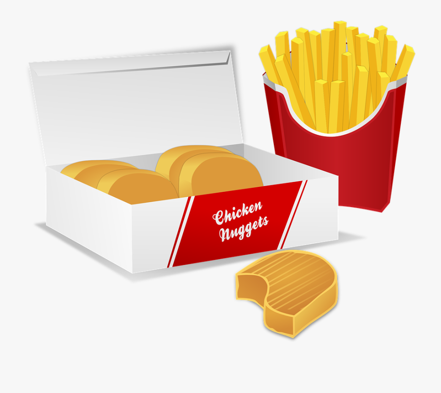 Chicken Nuggets Potato Chips - Junk Food Clipart Png, Transparent Clipart