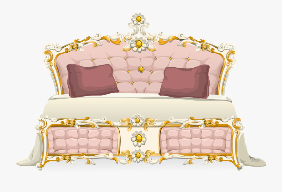 Sofa Pink Pillows Dog Bedspinkhairpink Login For Banner - Pink Bed Png, Transparent Clipart