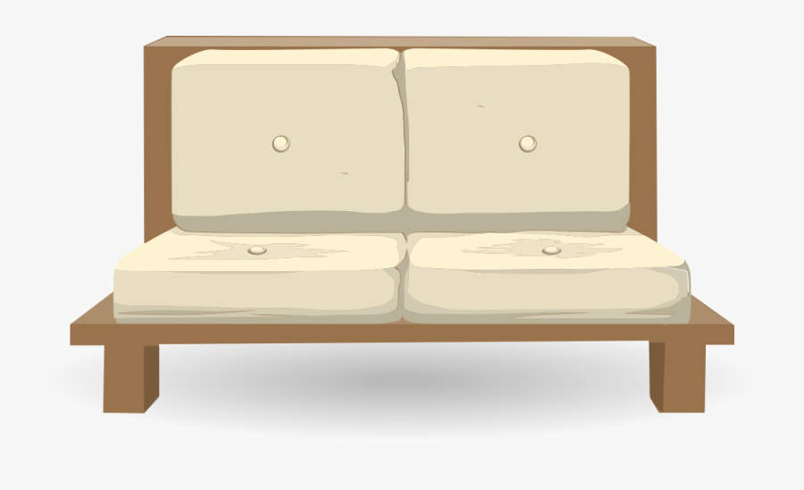 Simple Sofa From Glitch, Transparent Clipart