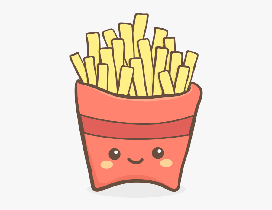 #scfrenchfries #frenchfries #fastfood #kawaii #food - Cartoon Kawaii Fast Food, Transparent Clipart