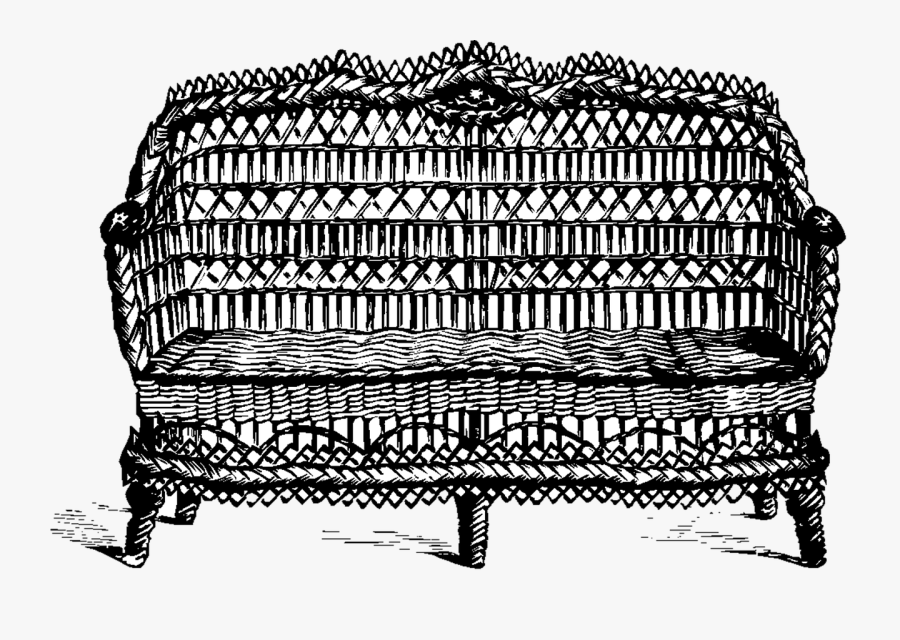 Couch Vintage Furniture Free Picture - Bench, Transparent Clipart