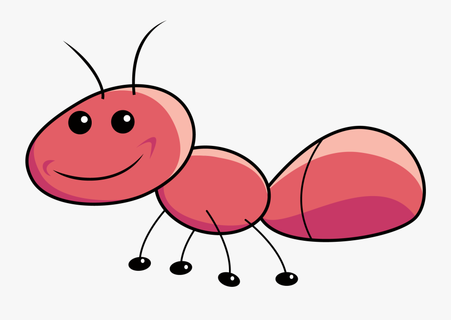 Ant Insect Euclidean Vector - Pink Ant Cartoon, Transparent Clipart