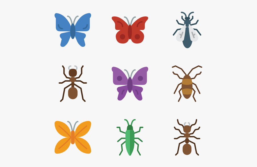 Insect,animal Figure,butterfly,clip Art,organism,moths - Insects Icon Png, Transparent Clipart