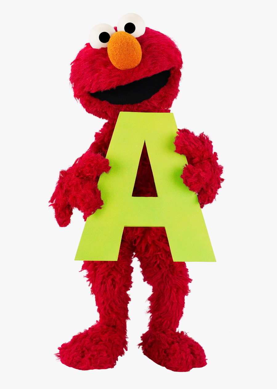 Elmo Holding The Letter, Transparent Clipart