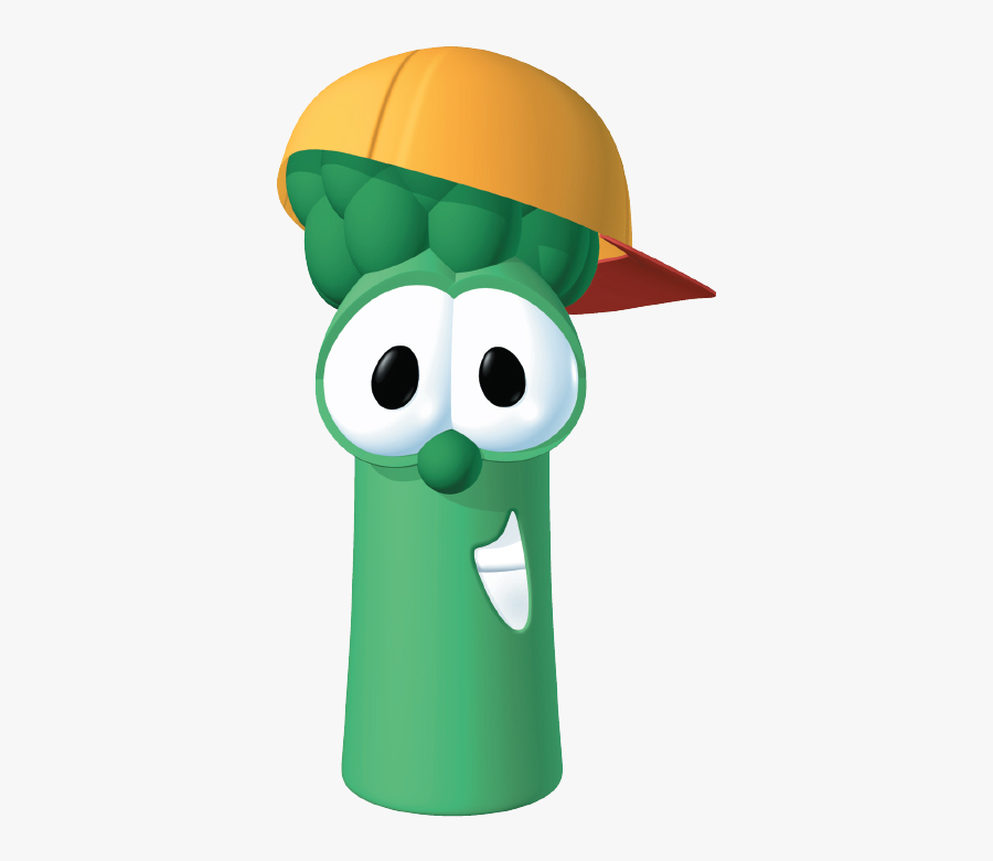 Junior01 - Veggie Tales Little Asparagus, Transparent Clipart