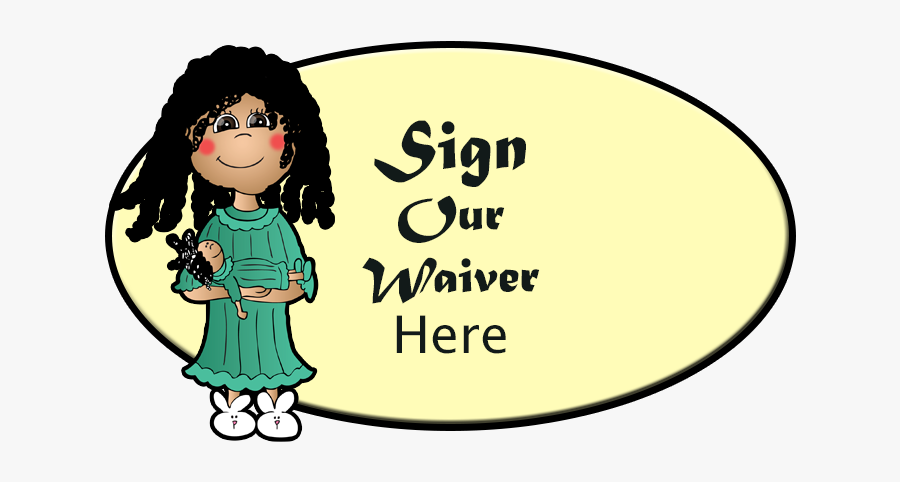 Sign Our Waiver - Cartoon, Transparent Clipart
