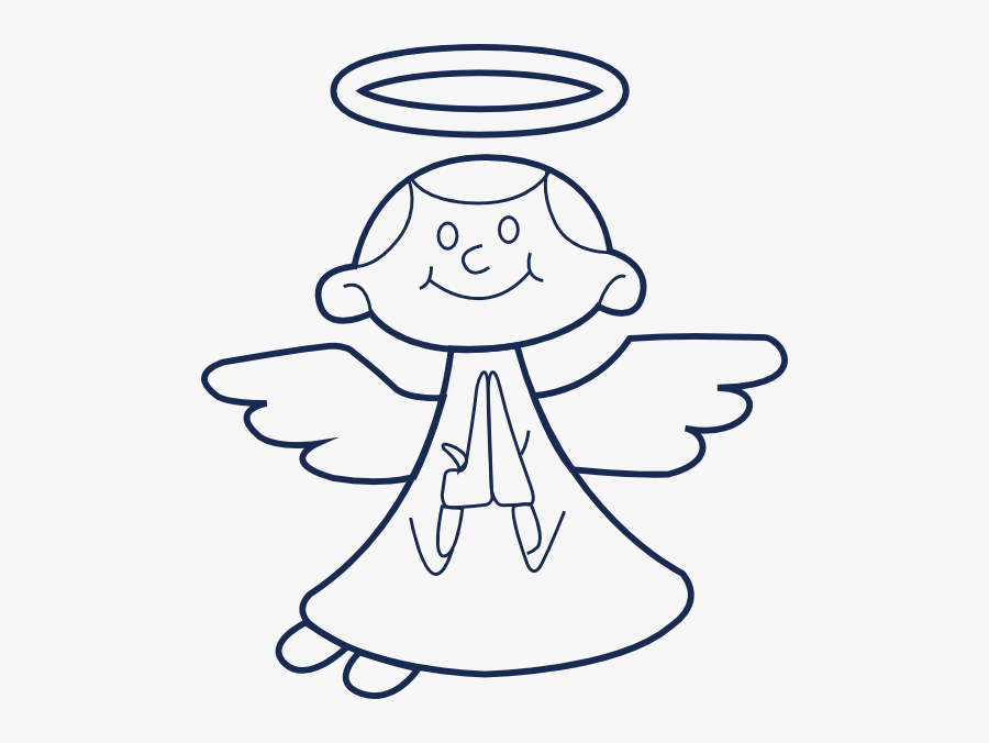 Angel Coloring, Transparent Clipart